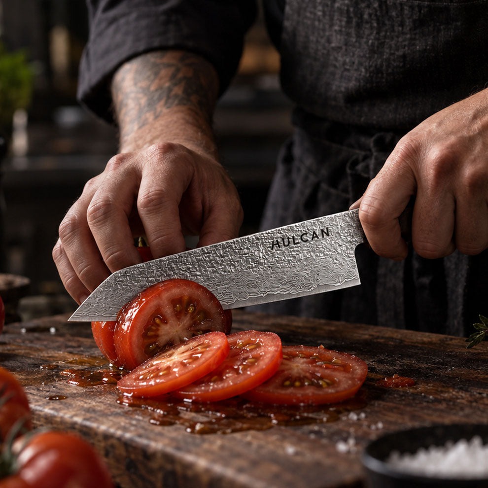 HULCAN® Damascus Utility Knife, 4.7"