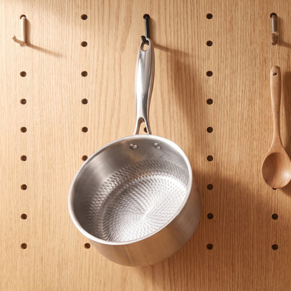 HULCAN® Pure Titanium Liftgrid Saucepan, 8.7" + Caserolle pot, 10.2"