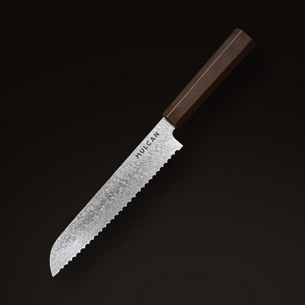 HULCAN® Damascus Bread Knife, 8.3"