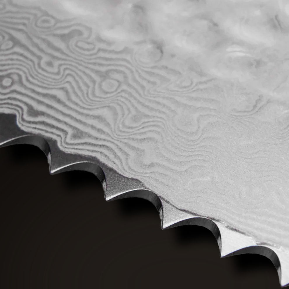 HULCAN® Damascus Bread Knife, 8.3"