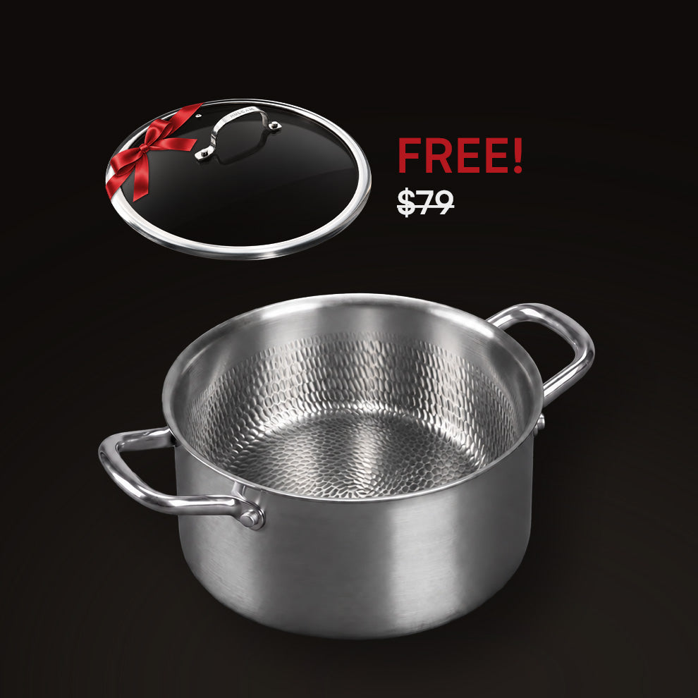 HULCAN® Pure Titanium Liftgrid Casserole Pot, 6-Qt