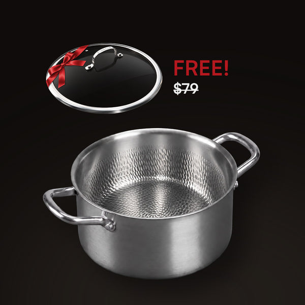 HULCAN® Pure Titanium Liftgrid Casserole Pot, 6-Qt