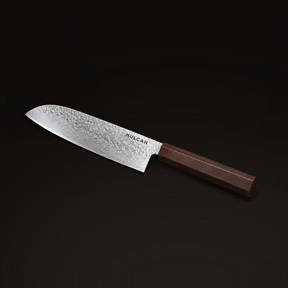 HULCAN® Damascus Santoku Knife, 6.9"