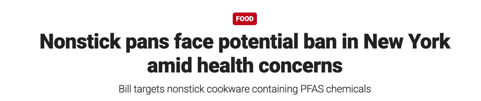 Nonstick pans face potential ban in New York amid health concerns
