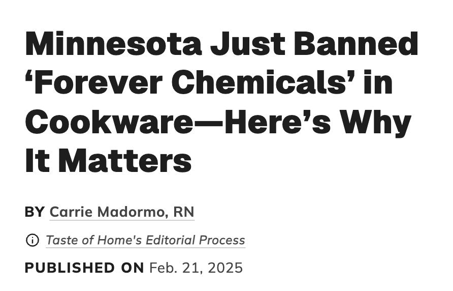 Minnesota Just Banned ‘Forever Chemicals’ in Cookware—Here’s Why It Matters